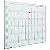 Smit-Visual Whiteboard met planbord voor een geheel jaar met magnetische dag en maand stroken.