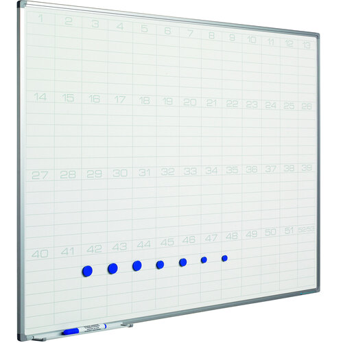Planbord jaar-53 weken-5 velden per week 