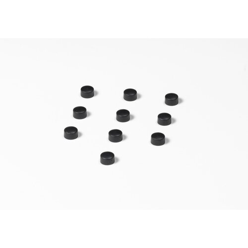 Ronde zwarte memo magneten, 10 mm. 