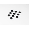Smit-Visual Ronde zwarte memo magneten met een diameter van 20 mm. | 20 stuks