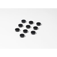Ronde zwarte memo magneten met een diameter van 20 mm. | 20 stuks