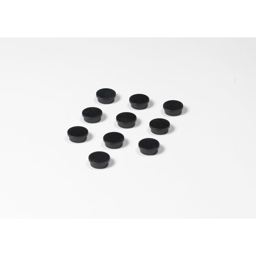 Ronde zwarte memo magneten, 20 mm. 