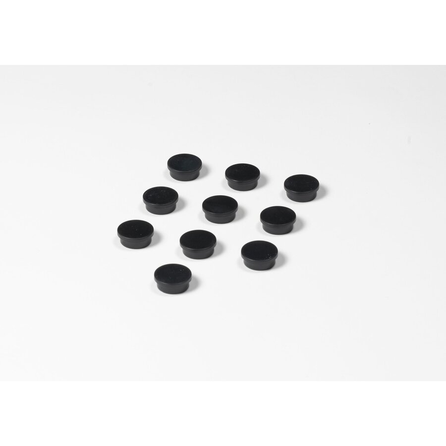 Ronde zwarte memo magneten met een diameter van 20 mm. | 20 stuks-1