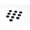 Smit-Visual Ronde zwarte memo magneten met een diameter van 30 mm. | 10 stuks