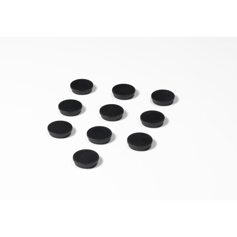 Ronde zwarte memo magneten met een diameter van 30 mm. | 10 stuks-1