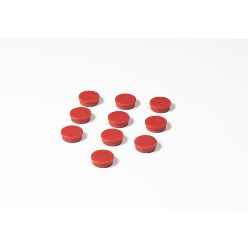 Ronde rode memo magneten, 25 mm. 