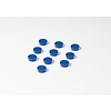 Ronde blauwe memo magneten, 20 mm.