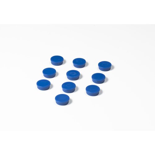 Ronde blauwe memo magneten, 25 mm. 