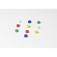 Ronde memo magneten in 4 kleuren met een diameter van 10 mm. | 10 stuks