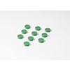 Ronde groene memo magneten, 20 mm.