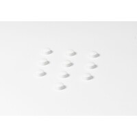 Ronde witte memo magneten met een diameter van 10 mm. | 10 stuks