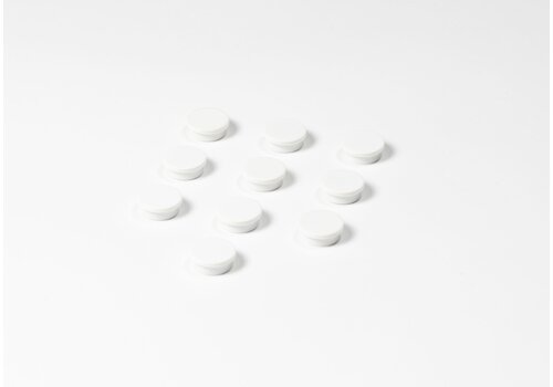 Ronde witte memo magneten, 20 mm. 