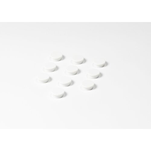 Ronde witte memo magneten, 20 mm. 