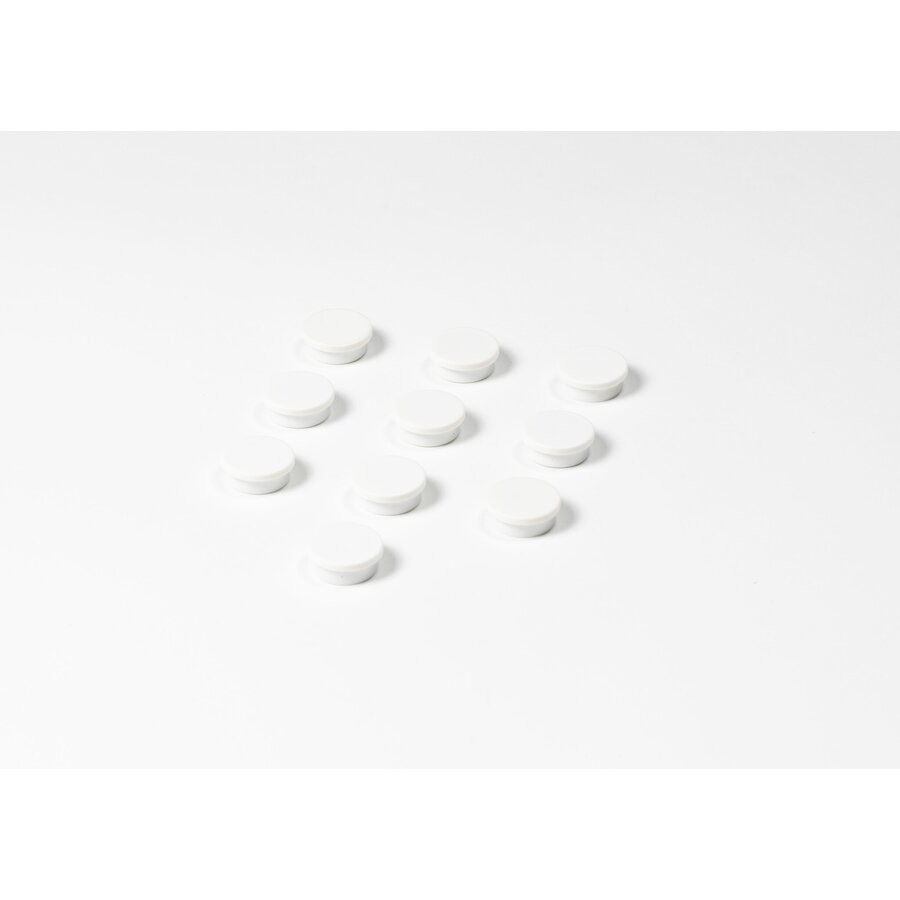 Ronde witte memo magneten met een diameter van 20 mm. | 10 stuks-1