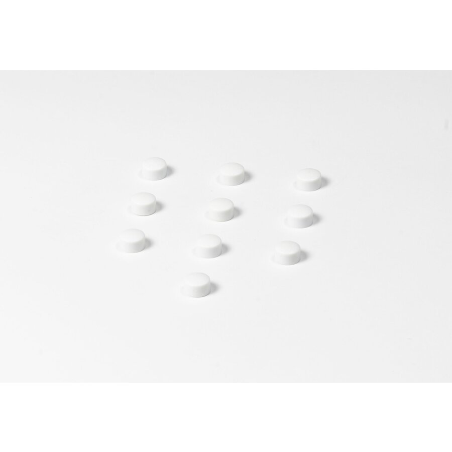 Ronde witte memo magneten met een diameter van 25 mm. | 10 stuks-4
