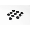 Smit-Visual Sterke zwarte memo magneten met een diameter van 35 mm. | 10 stuks