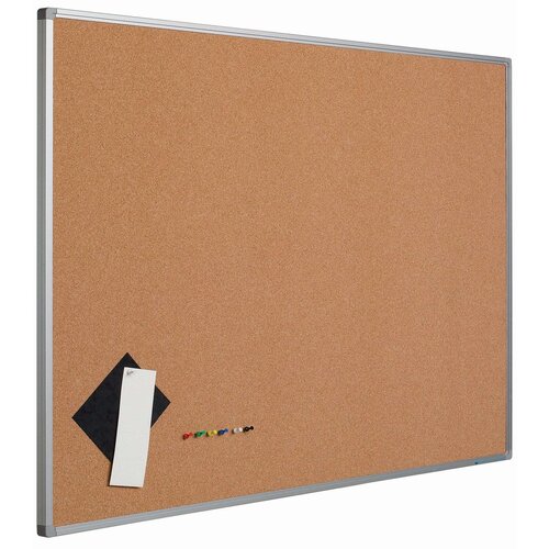 Prikbord van geperst kurk  90 x 120 cm. 