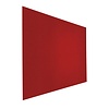 Smit-Visual Prikbord Bulletin frameloos kleur rood-2210 , afmeting 90 x 120 cm.
