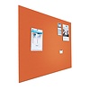 Smit-Visual Prikbord Bulletin frameloos kleur oranje- 2211 , afmeting 90 x 120 cm.