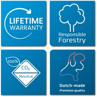 thumb-Prikbord Bulletin frameloos kleur zwart-2209 , afmeting 90 x 120 cm.-3