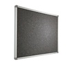 Smit-Visual Prikbord Camira, kleur donker grijs-AK019, afmeting 90 x 120 cm