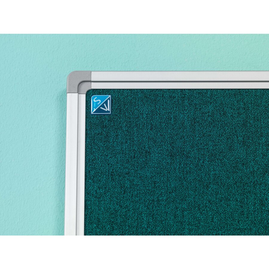 Prikbord Camira, kleur groen-blauw-AK001, afmeting 120 x 180 cm.-1