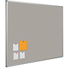 Smit-Visual Prikbord Bulletin, kleur grijs-2182, afmeting 90 x 120 cm.