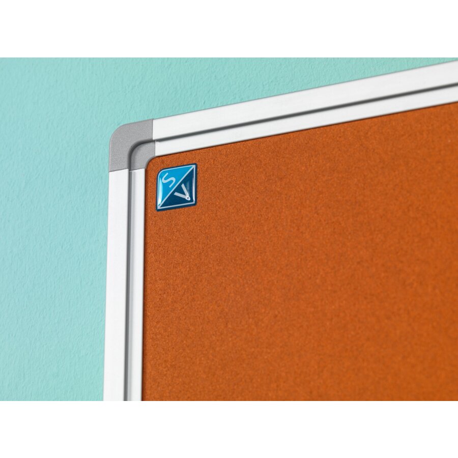 Prikbord Bulletin, kleur grijs-2182, afmeting 60 x 90 cm.-2