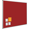 Smit-Visual Prikbord Bulletin, kleur rood-2214, afmeting 120 x 180 cm.