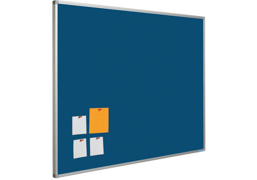 Prikbord Bulletin-stof, blauw, 60 x  90 cm. 