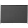 Smit-Visual Krijtbord grijs emailstaal met zwart aluminium Softline profiel, 90 x 120 cm