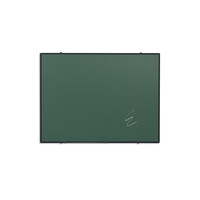thumb-Krijtbord van groen emailstaal met zwart Softline profiel, 90 x 120 cm-3