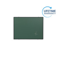 thumb-Krijtbord van groen emailstaal met zwart Softline profiel, 90 x 120 cm-5