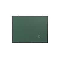 thumb-Krijtbord van groen emailstaal met zwart Softline profiel, 120 x 240 cm-4