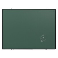 thumb-Krijtbord van groen emailstaal met zwart Softline profiel, andere 11 formaten-2