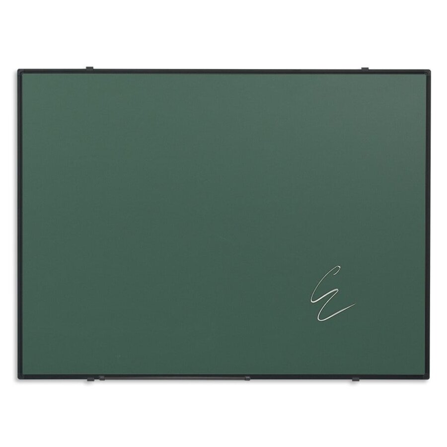 Krijtbord van groen emailstaal met zwart Softline profiel, andere 11 formaten-2