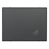 Smit-Visual Krijtbord grijs emailstaal met zwart aluminium Softline profiel, 90 x 120 cm.