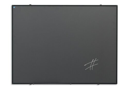 Krijtbord grijs met zwarte rand 