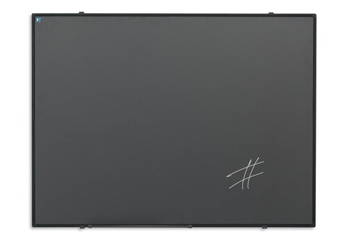 Krijtbord grijs met zwarte rand 