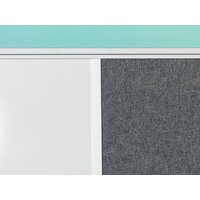 thumb-Combibord, Camira prikbord en email whiteboard met blank Softline profiel, afmeting 60 x 90 cm.-2