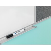 thumb-Combibord, Camira prikbord en email whiteboard met blank Softline profiel, afmeting 60 x 90 cm.-3