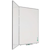 Smit-Visual Drievlaks whiteboard exclusief onderstel, afmeting 90 x 120 cm.