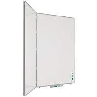 thumb-Drievlaks whiteboard exclusief onderstel, afmeting 90 x 60 cm.-2