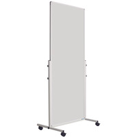 thumb-Verrijdbaar dubbelzijdig whiteboard met wit onderstel en wielen, afmeting 180 x 120 cm.-2
