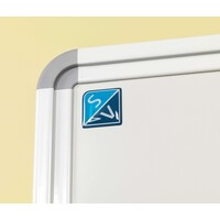thumb-Verrijdbaar dubbelzijdig whiteboard met wit onderstel en wielen, afmeting 180 x 75 cm.-3