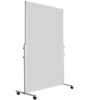 thumb-Verrijdbaar dubbelzijdig whiteboard met wit onderstel en wielen, afmeting 180 x 75 cm.-5