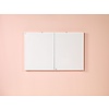 Smit-Visual Afsluitbare kast met whiteboard, flipover en projectiescherm 4:3, 120 x 165 cm.