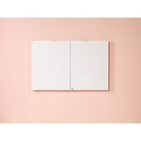 thumb-Afsluitbare kast met whiteboard, flipover en projectiescherm 4:3, 120 x 165 cm.-1