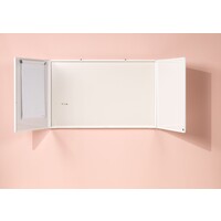 thumb-Afsluitbare kast met whiteboard, flipover en projectiescherm 4:3, 120 x 165 cm.-5