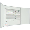 5 Vlaks whiteboard, afmeting 120 x 150 cm.